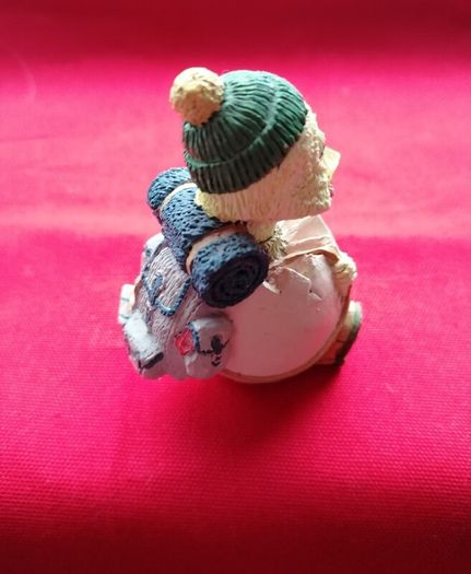 Resin Chicken Hillwalker/Hiker Vintage 1990s Eggbert Figurine