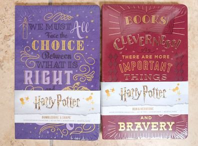 4 x Harry Potter Notebook - Ron and Hermione + Dumbledore and Snape Official NEW