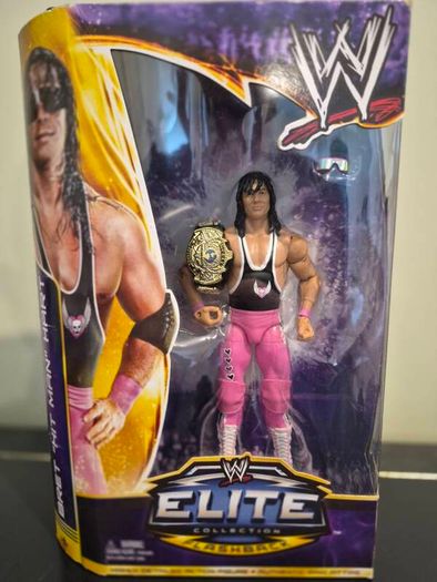 WWE Elite Flashback Bret Hit Man Hart Figure  New Sealed