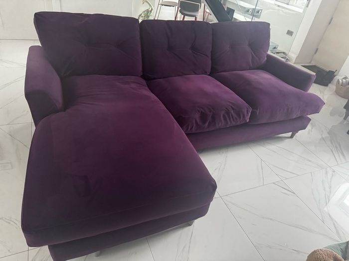 Velvet sofa