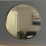 Round Gold mirror 90 cm diameter Image 3