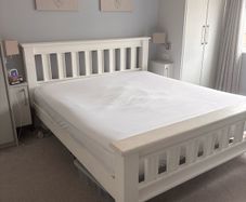 wooden bed frame