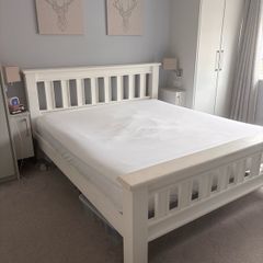 wooden bed frame