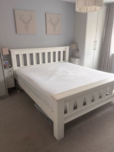wooden bed frame