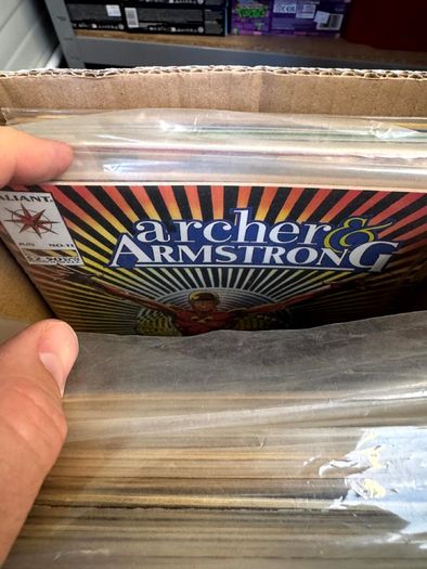 Valiant Long Comic Box w 270 comics for Sale