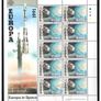 1991 Ireland Europa (Europe in Space) Stamp Sheetlet with fine Baile Atha Cliath (Dublin) Steel cancel of 9/9/1991 Image 3