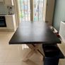 Dining table large solid rectangular & polished concrete table top Image 2