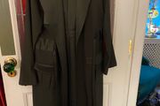 Dark green long dress / coat