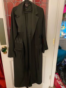 Dark green long dress / coat