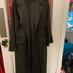 Dark green long dress / coat