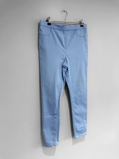 Pre Owned Dunnes Stores Pastel Baby Blue Skinny Jeggings