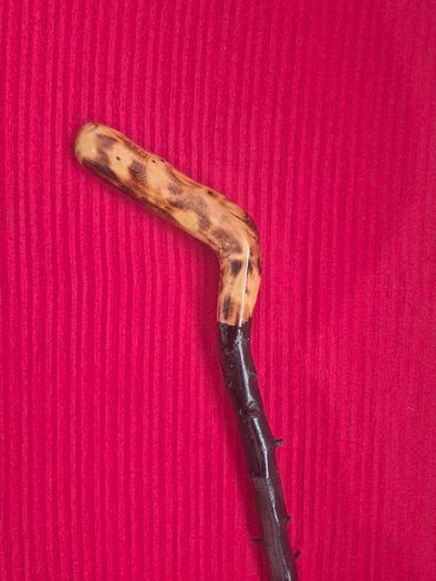Authentic Irish Blackthorn Walking Stick Shillelagh/Cudgel Hand-Carved Heritage