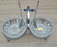 Luxhem Serving Dishes With 2 E.P.N.S Sheffield serving spoons