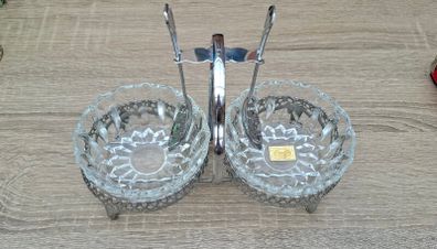 Luxhem Serving Dishes With 2 E.P.N.S Sheffield serving spoons