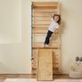 Swedish Ladder Wall Gym 5 in 1 Wooden Indoor Playground Climbing Toys Image 6