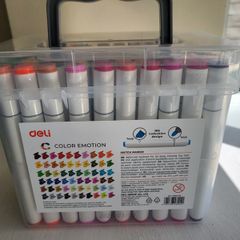 Deli Dual Tip Sketch Markers - 60 Pack
