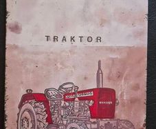 Ursus polish tractors , vintage style metal sign .