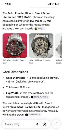 Seiko Premier Kinetic Direct Drive