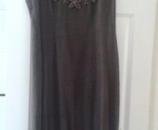 Brown woolen/ linen dress