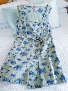Darling Linen & Cotton Floral Dress - Size 14-16