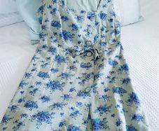 Darling Linen & Cotton Floral Dress - Size 14-16