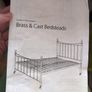 King Size Brass & Cast Enamelled Bed Image 5