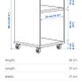 2x IKEA Vihals Bedside Locker Image 2