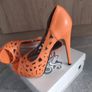 Orange  high heels fits 35.5 size Image 2