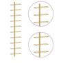 Modern hanging wine rack in gold color. Image 3