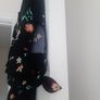 Floral black top Image 3