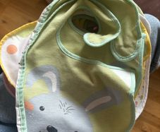 Plastic backed bibs
