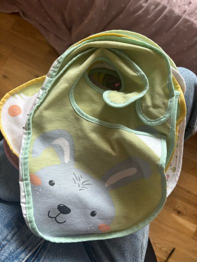 Plastic backed bibs