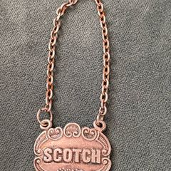 Vintage Scotch Decanter Label