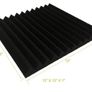 48 Pack Black Red 1" X 12" X 12" Acoustic Wedge Studio Foam Sound Absorption Wall Panels Multiple Colours Available, See Photos (free Postage) Image 5
