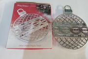 Christmas silver-plated trivit