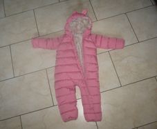 SUPERWARM pink Winter all in one     12 - 18 months