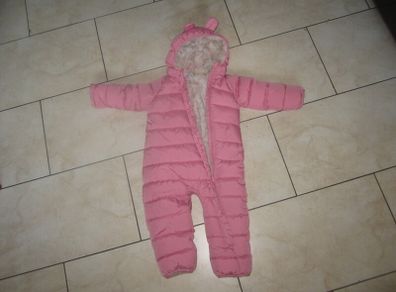 SUPERWARM pink Winter all in one     12 - 18 months
