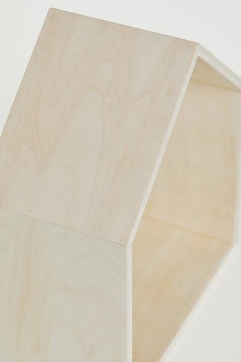 Wooden decoration in the shape of a house