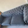 Chesterfield Couch 3-Seater - Dark Grey/ Charcoal Image 3