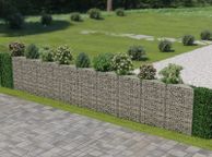 main image for ad Gabion Wall Galvanised Steel 630x30x100 cm