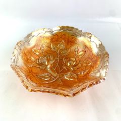 Vintage carnival glass bowl