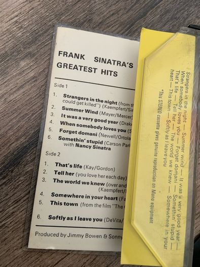 Frank Sinatra - Greatest Hits (Cassette Tape)
