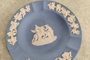Wedgwood Ashtray Jasperware Blue Cupid As Oracle England Trinket Pin Dish