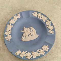 Wedgwood Ashtray Jasperware Blue Cupid As Oracle England Trinket Pin Dish