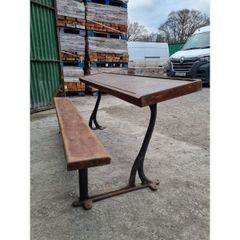 School Desk  Cast Frame with Teak tops  4x available  KAS160