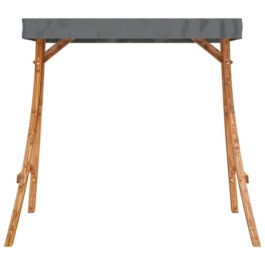 Swing Frame with Anthracite Roof Spruce Wood with Teak Finish