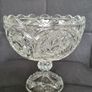 Large Crystal Pedestal  Bowl Image 4
