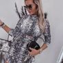 Velvet snakeskin dress Image 2