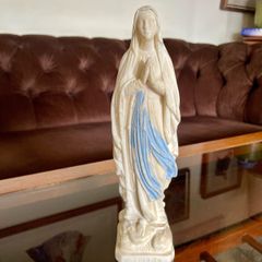 Beautiful Virgin Mary Statue by Dupont France Lourdes Early 20th Century