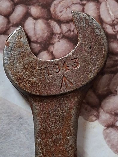 N V & T Military Spanner 5/16 by 1/4, Authentic World War II Military Issue 1943 Postage available or Collection
